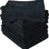 Black Microfibre Cloth (10 Pack) - Streak & Lint Free