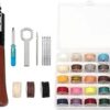 Leather Stitching Awl Tool Set, 0.45mm Heavy Duty Sewing Awl