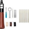 Leather Stitching Awl Tool Set, 0.55mm Heavy Duty Sewing Awl