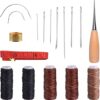 Pcs Leather Craft Hand Stitching Tools with Leather Waxed Thread