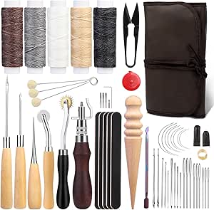 Pcs Leather Sewing Kit Leather Working Tools Set DIY Craft