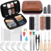 Pcs Leather Sewing Kit, Upholstery Needle and Thread Kit with