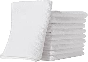 White Microfibre Cloths (10 Pack) - Streak & Lint Free
